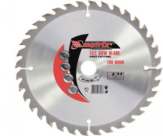 Пильный диск по дереву, 190 х 20мм, 48 зубьев, + кольцо, 16/20// MATRIX Professional.73214